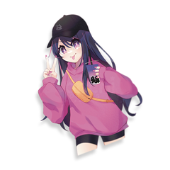 Boba Girl Ai Sticker [clearance]
