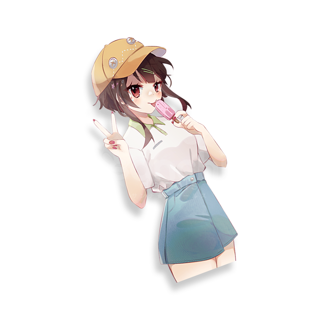 Pastel Girl Megumin Sticker [clearance]