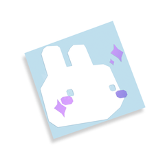 Pixel Bun ✨  Holographic Decal