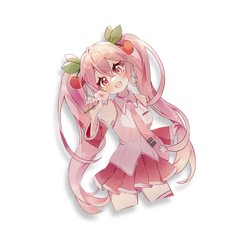 Sakura Miku v2 Sticker