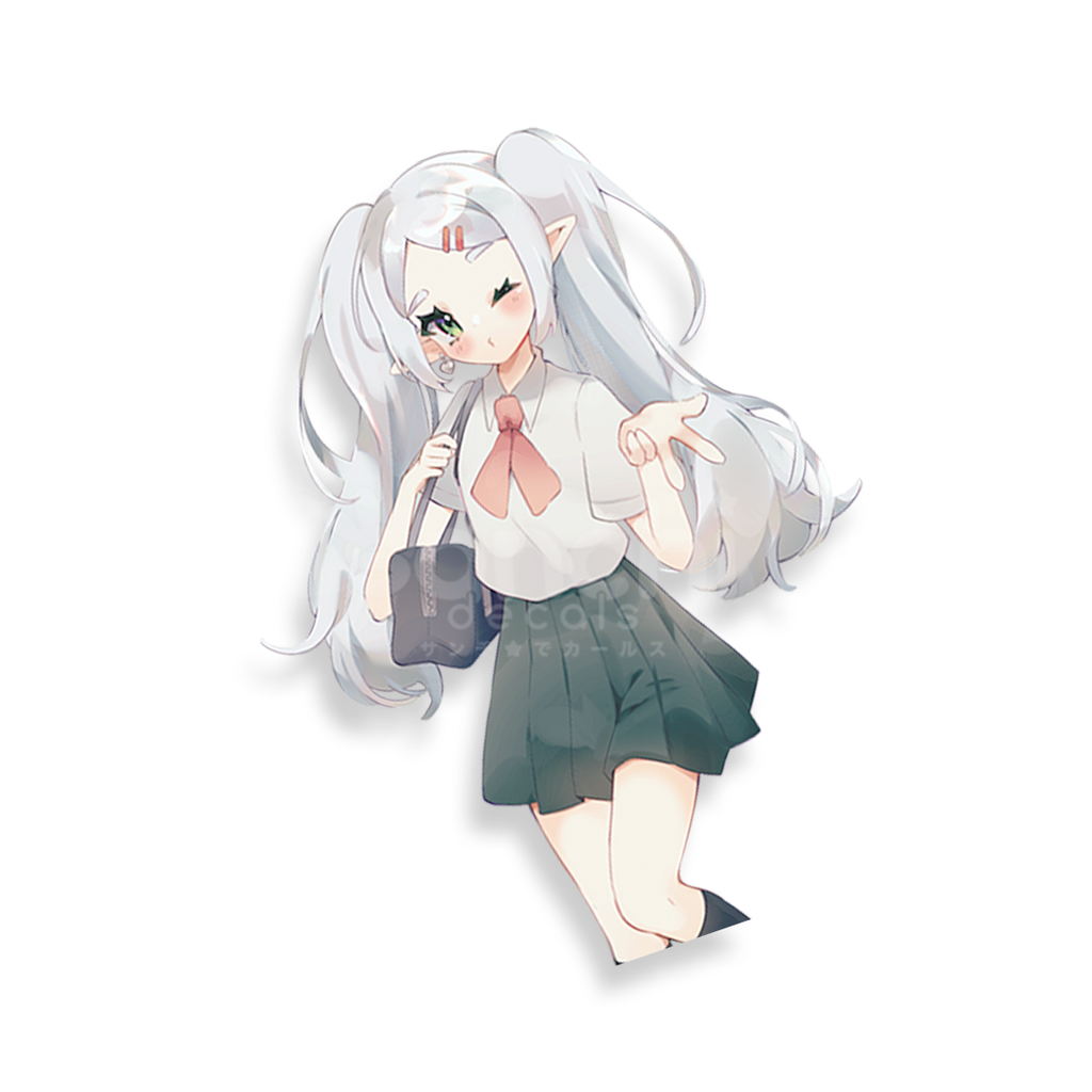 Schoolgirl Frieren Sticker