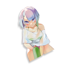 Water Fight Lucy Sticker