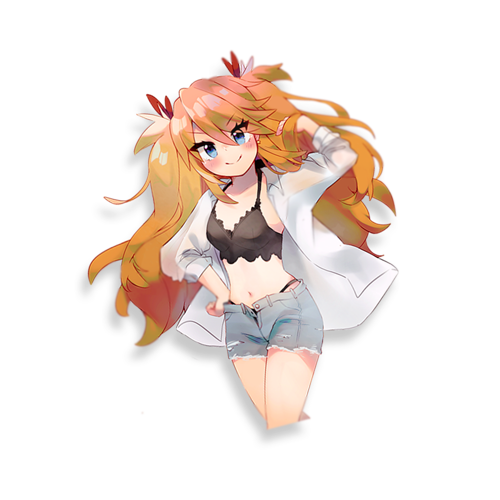 Summer Asuka Sticker [clearance]