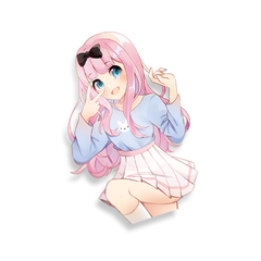 Pastel Girl Chika Sticker
