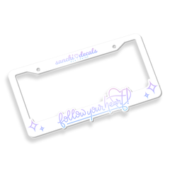 Follow Your Heart! 💖   License Plate Frame [clearance]