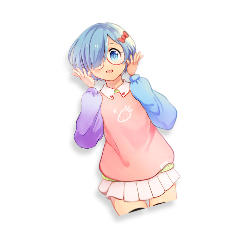 Pastel Girl Rem Sticker